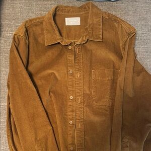 Everlane Tan Corduroy Shirt